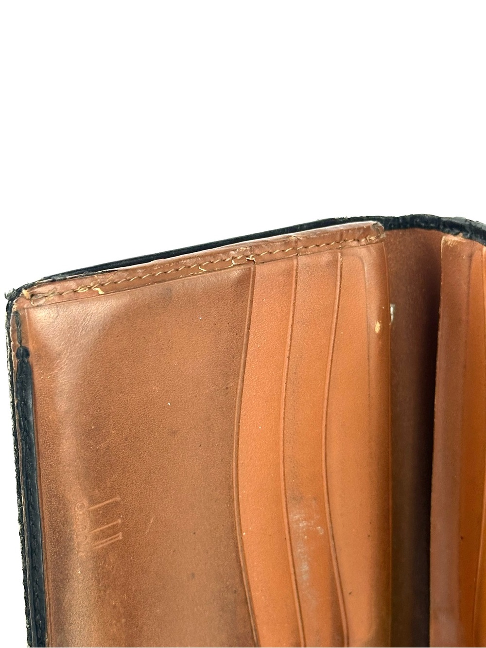 Dunhill Long Leather Wallet in Black & Sable Brown - Picture 6 of 14